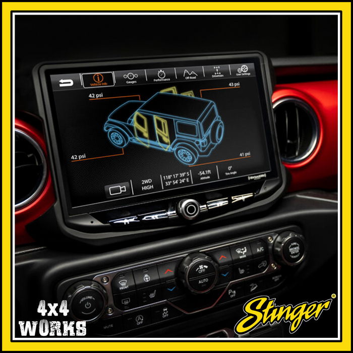 Replacement hi-fi infotainment system with DAB/DAB+ radio and 10 inch display
